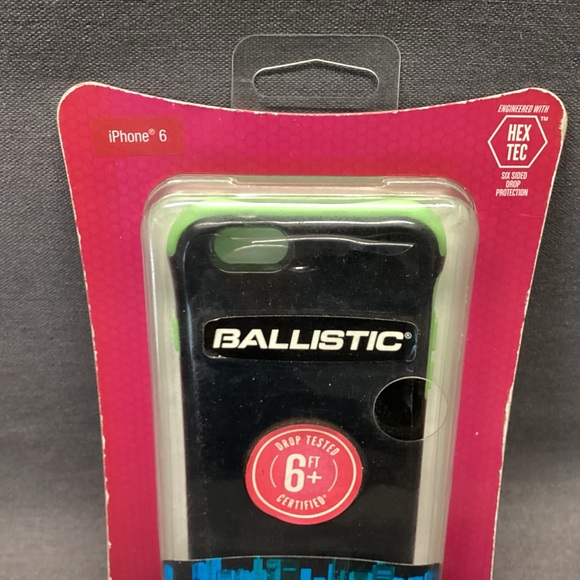 BALLISTIC URBANITE IPHONE 6  CASE COLOR: BLACK AND NEON GREEN NWT - Picture 3 of 8